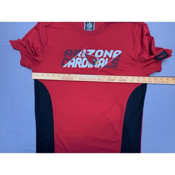 Arizona Cardinals NFL Team Apparel Shirt Men’s Medium Red Black - Picture 5 of 7